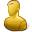 Hot User Anonymous Yellow Icon 32x32 png